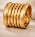 6 pcs matte finish traditional kara bangles for women