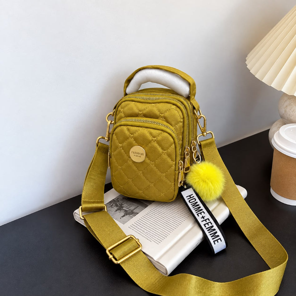 Chic quilted backpack for shopping and outings