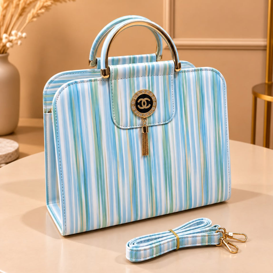 Chic striped purse for women by Rivaalane