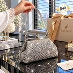 Crystal beadwork party clutch for formal occasions