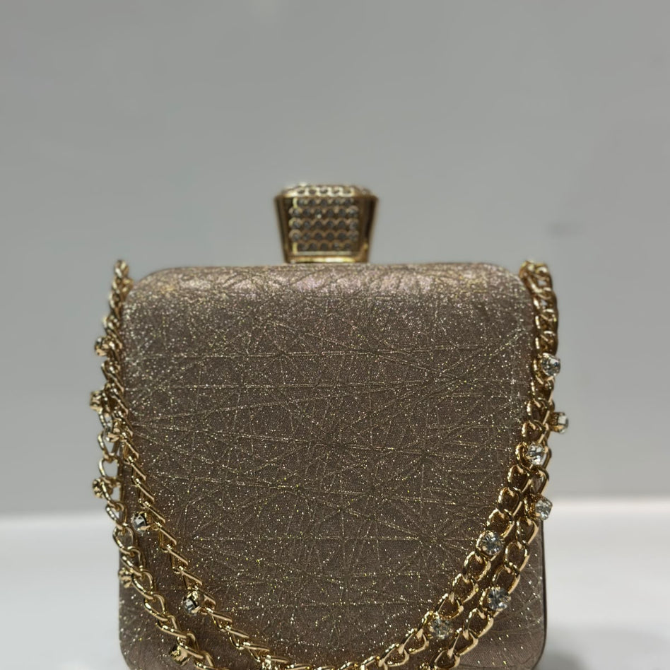 Crystal clasp party clutch for wedding guest outfits