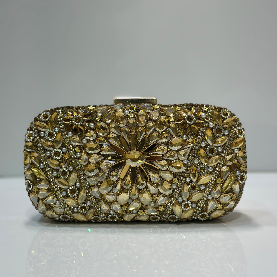 Crystal rhinestone party handbag for women by Rivaalane