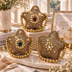 Designer star-shaped evening clutch for Pakistani festive wear