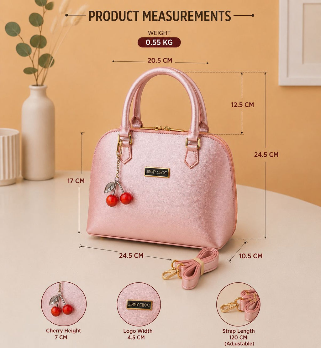 Elegant Cherry Charm Shoulder Bag for Women