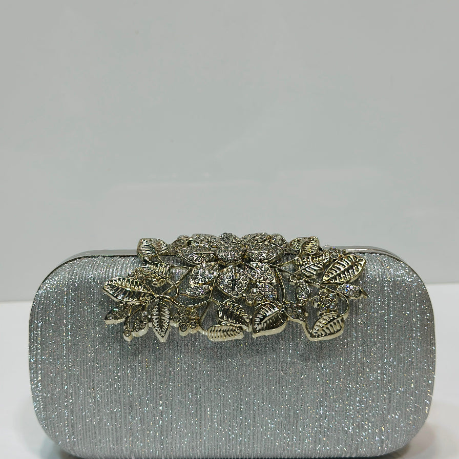 Elegant embellished wedding clutch for women
