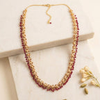 Elegant floral pearl necklace for wedding wear