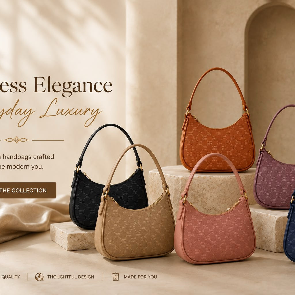 Elegant hobo handbag for casual and smart-casual outfits