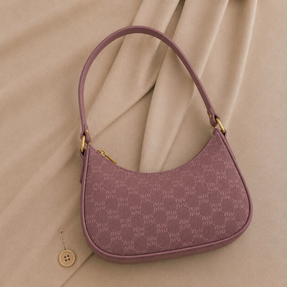 Elegant patterned hobo bag for shopping and casual outings