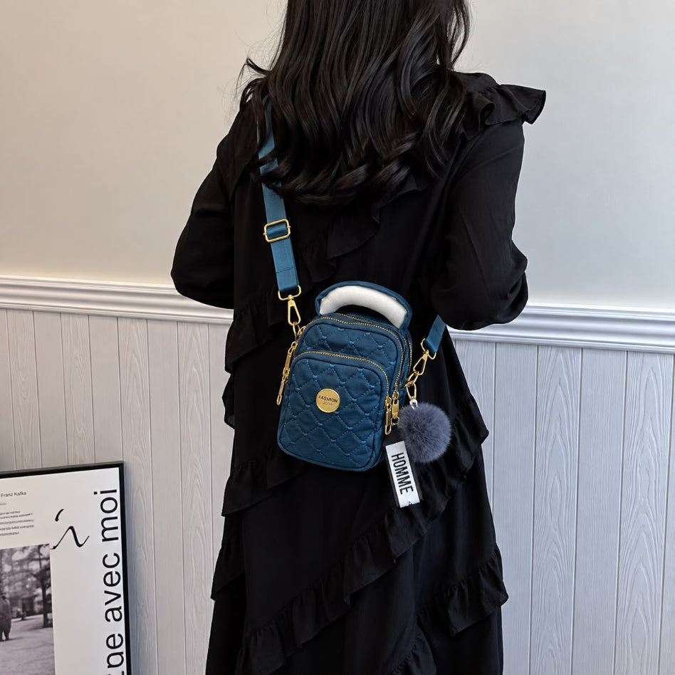 Elegant quilted backpack for everyday use