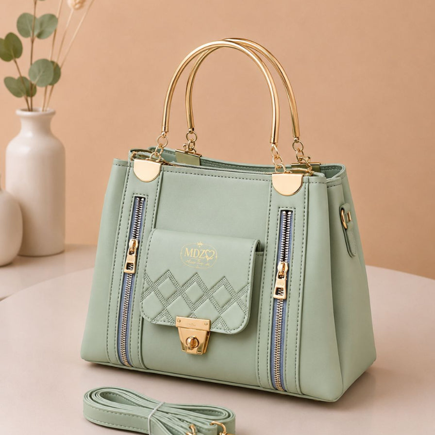 Elegant quilted handbag for office and casual wear