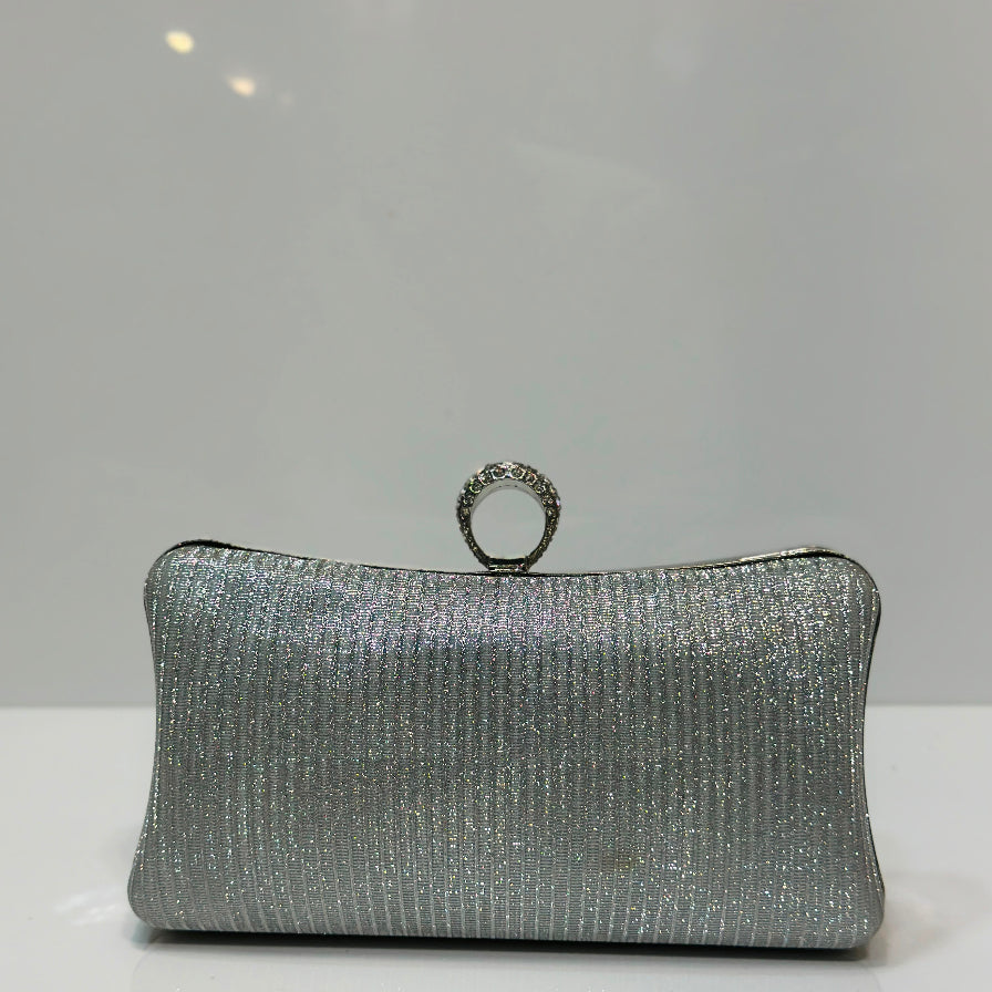 Elegant shimmer wedding clutch bag by Rivaalane