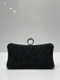 Elegant textured evening clutch purse for women