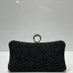 Elegant textured evening clutch purse for women