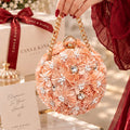 Elegant women's evening bag with floral-inspired design