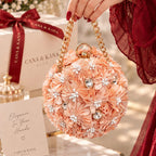 Floral round potli bag for weddings and parties