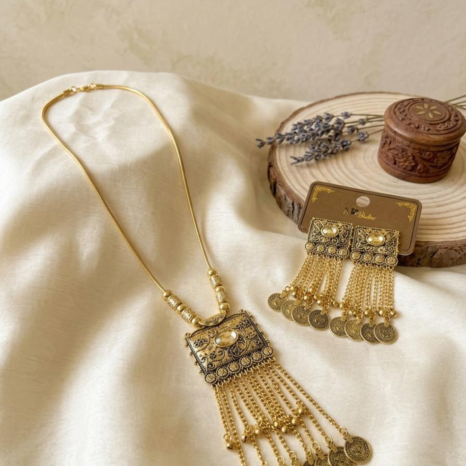 Kashmiri-inspired necklace set for festive wear