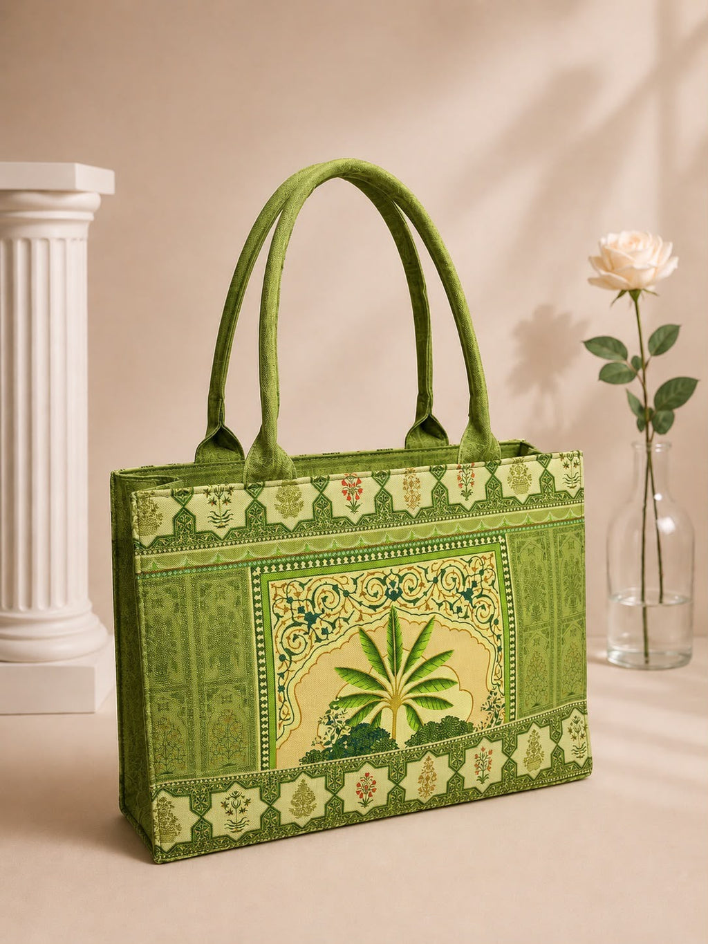 Large Capacity Fabric Shoulder Tote Bag for Ladies