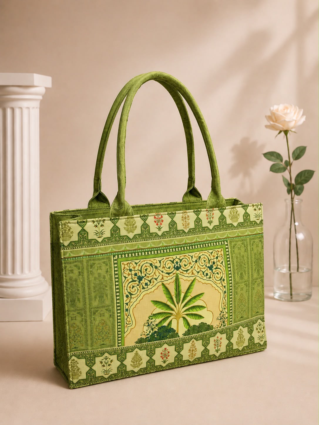 Large Capacity Fabric Shoulder Tote Bag for Ladies