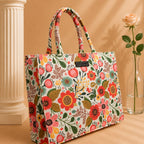 Large Everyday Tote Bag with Ethnic Design
