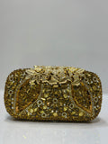Luxury crystal embellished hardcase clutch bag