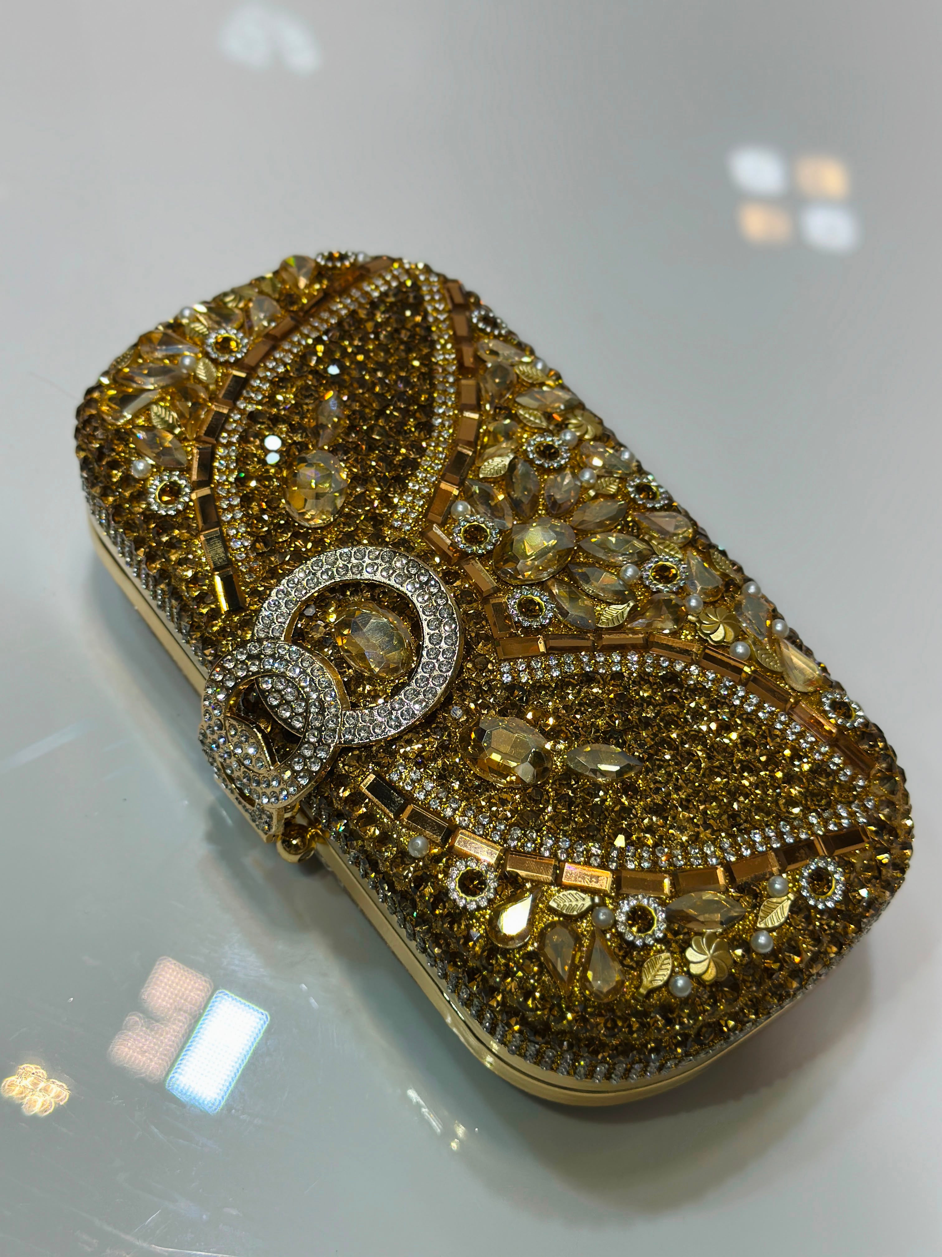 Luxury crystal party clutch by Rivaalane
