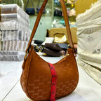 Monogram pattern ladies shoulder bag by Rivaalane