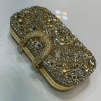 Premium Hard Case Crystal Clutch Bag for Women Perfect for Wedding and Party Wear