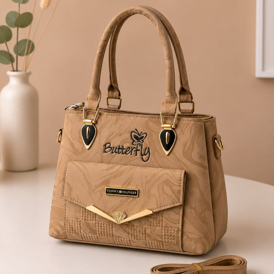 Premium Marble Print Crossbody Handbag