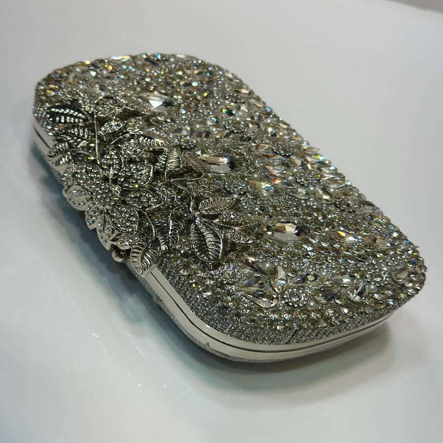 Premium crystal party clutch by Rivaalane