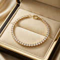 Rivaalane crystal tennis bracelet with secure clasp