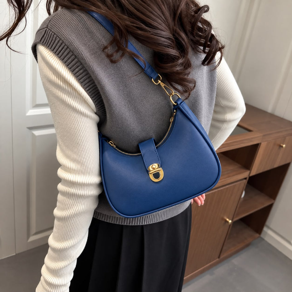 Rivaalane curved hobo handbag for women
