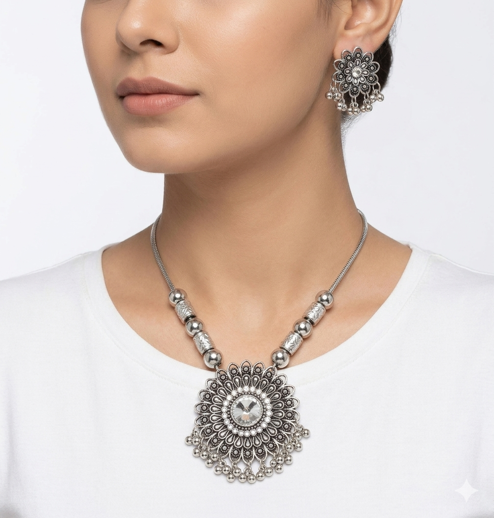 Rivaalane traditional Kashmiri jewellery set