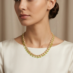 Rivaalane traditional floral pearl mala necklace