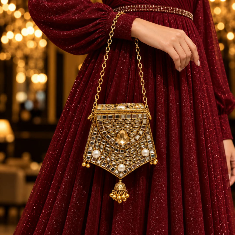 Rivaalane traditional potli bag for special occasions

