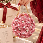 Round potli style handbag for Pakistani wedding and festive wear