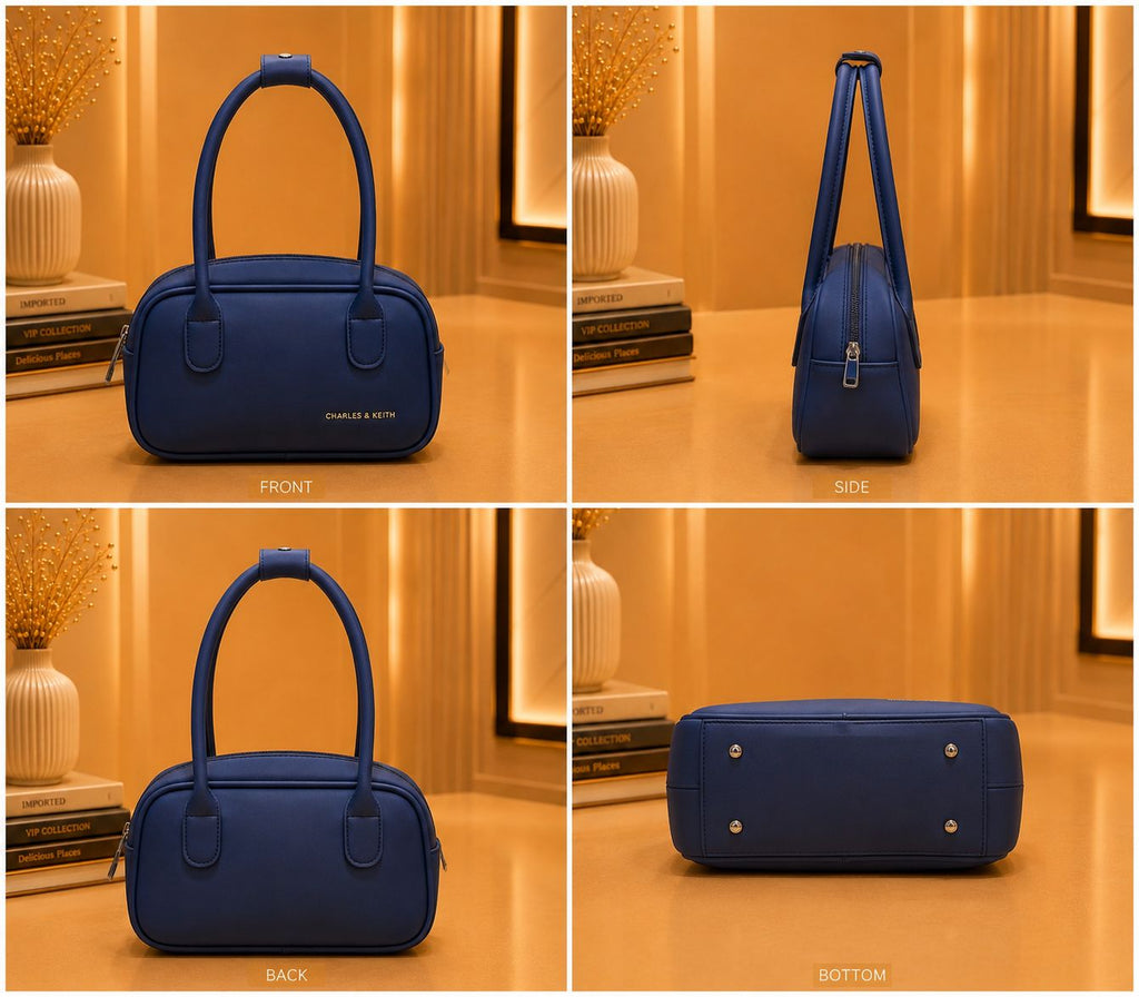Small Boxy Bowling Handbag for Women