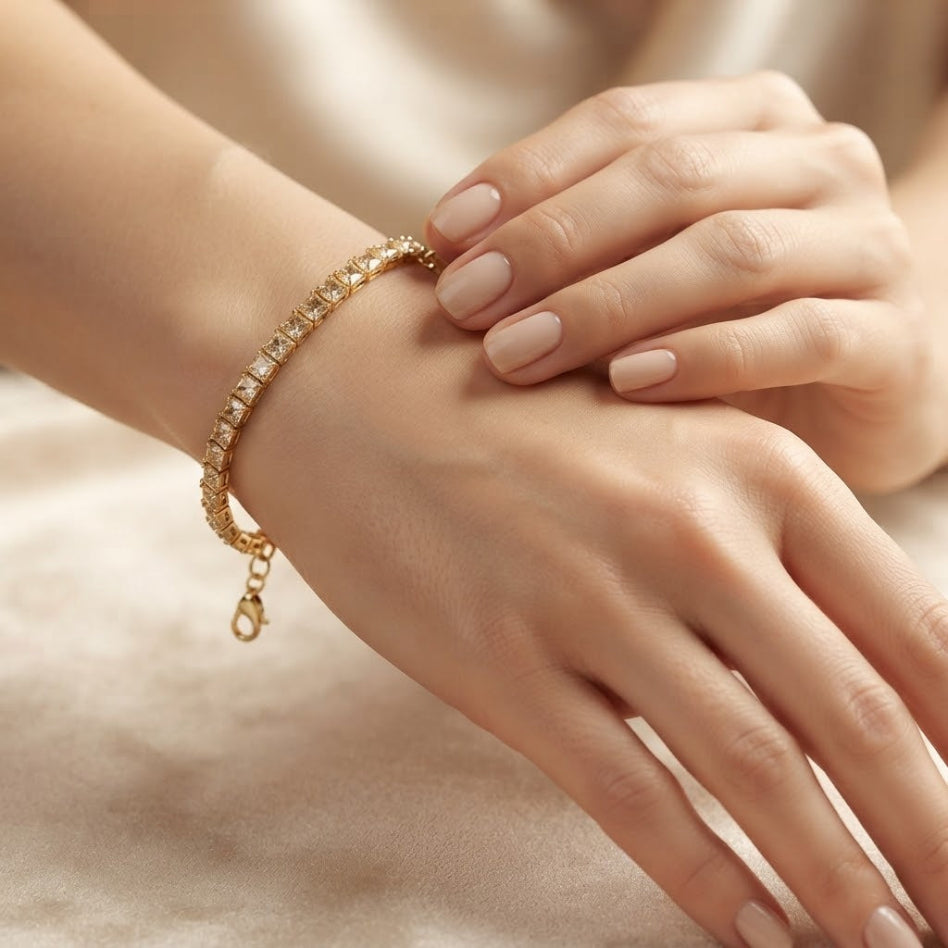Sparkling crystal bracelet for women's wedding jewellery