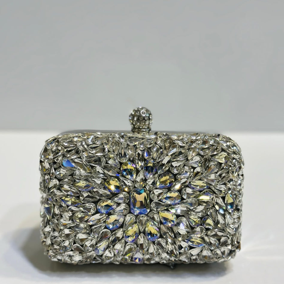Sparkly crystal rhinestone clutch for women