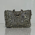 Stylish metallic party handbag for weddings and special occasions