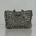Stylish metallic party handbag for weddings and special occasions