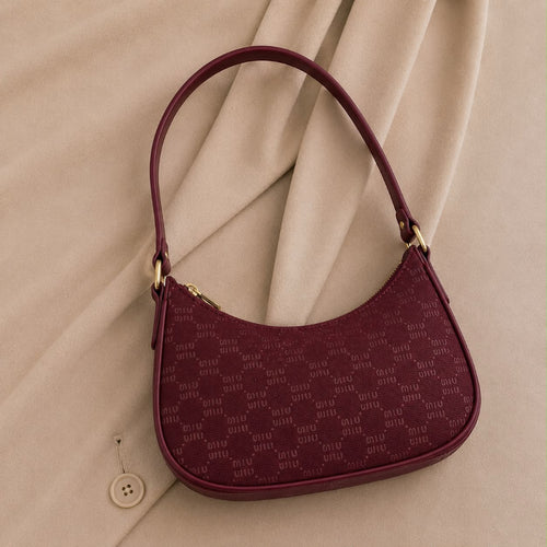 Stylish monogram pattern shoulder bag for women