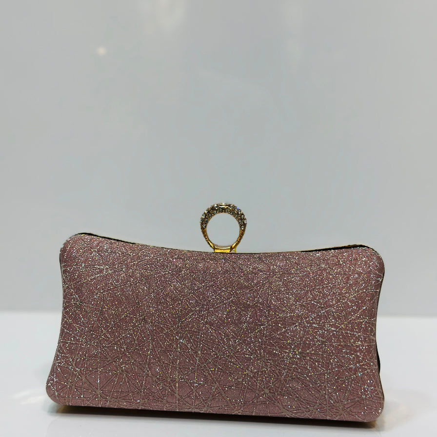 Stylish textured clutch for women's evening and party wear