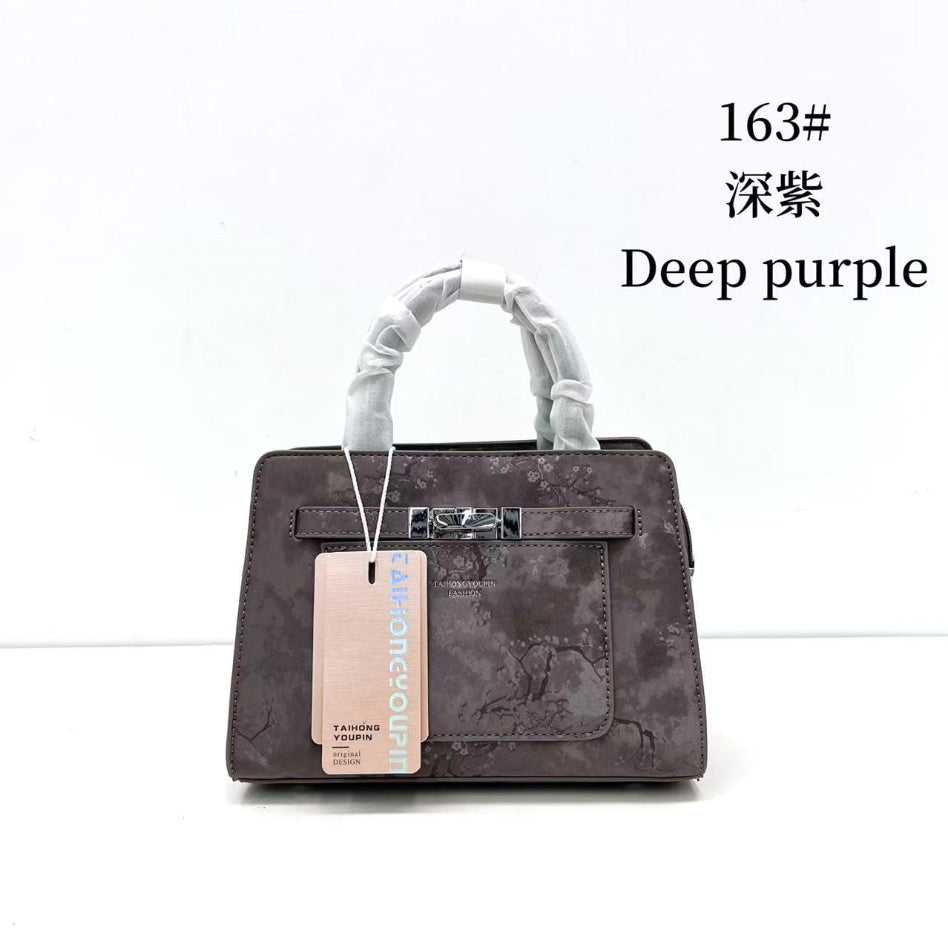 Top handles of floral printed handbag for women