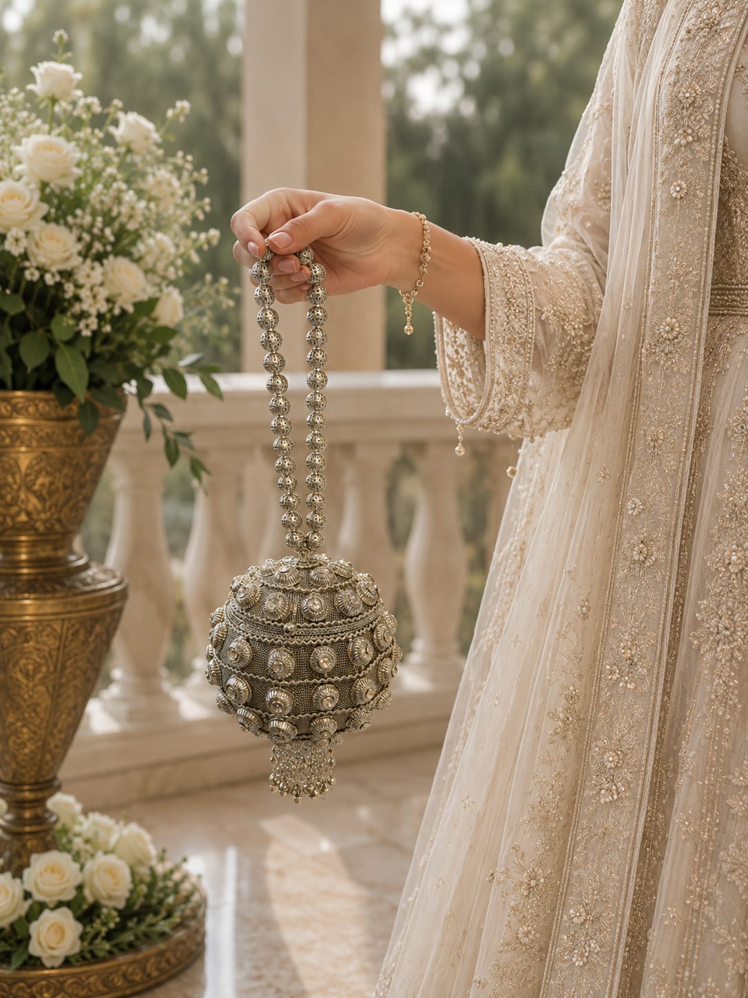 Traditional Embellished Potli Clutch Bag for Women by Rivaalane