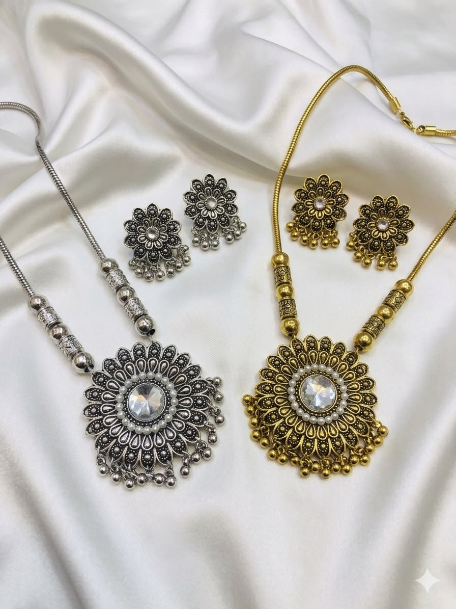 Traditional ethnic necklace set for Eid and weddings