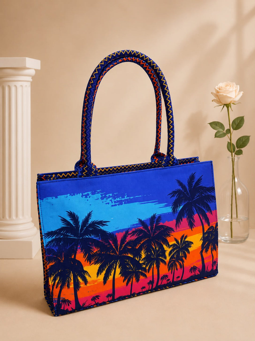 Traditional Block Print Women's Handbag