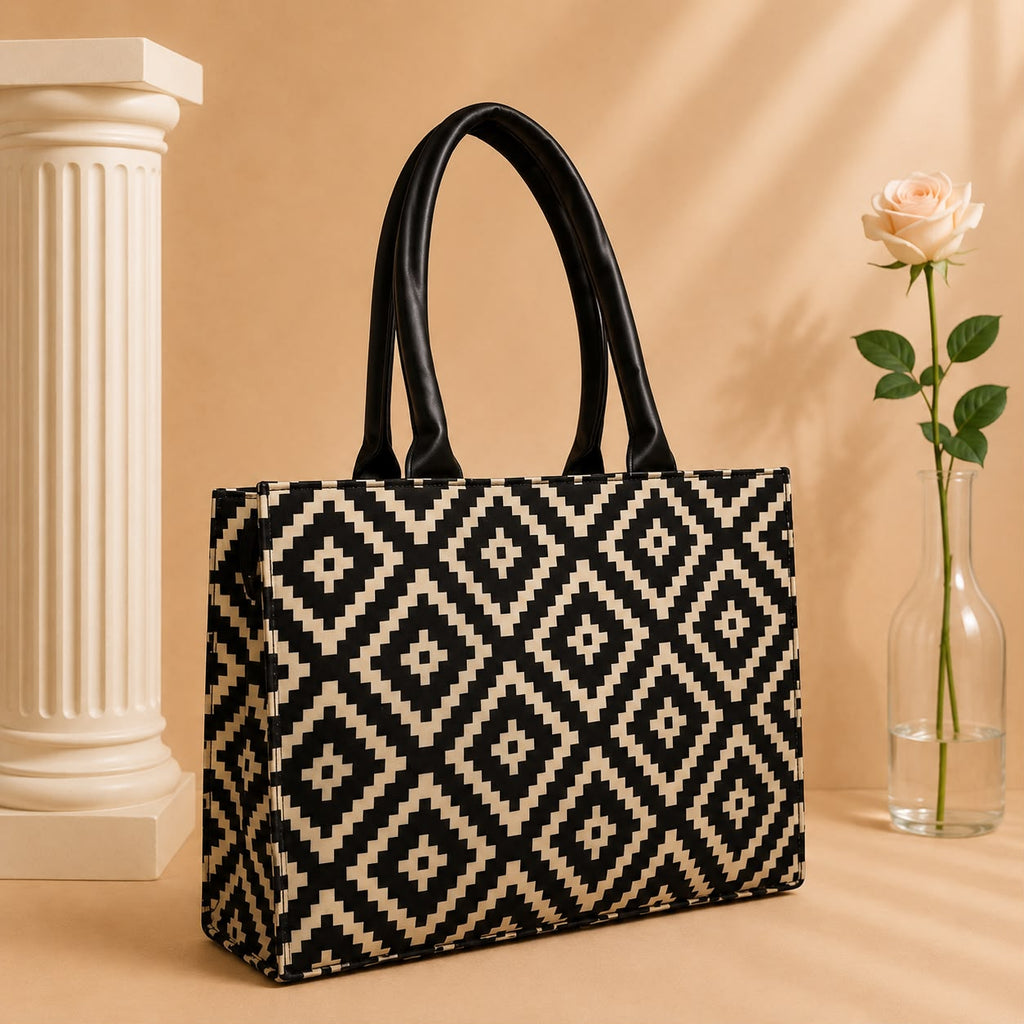 Women's Casual Fabric Tote Bag Front View