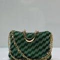 Women's luxury crystal clutch bag for weddings and formal occasions