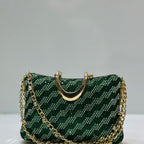 Women's luxury crystal clutch bag for weddings and formal occasions