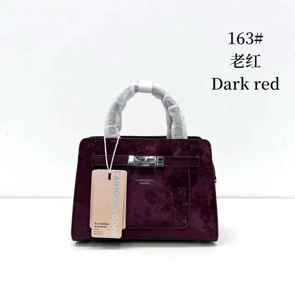 Women's printed handbag front design detail